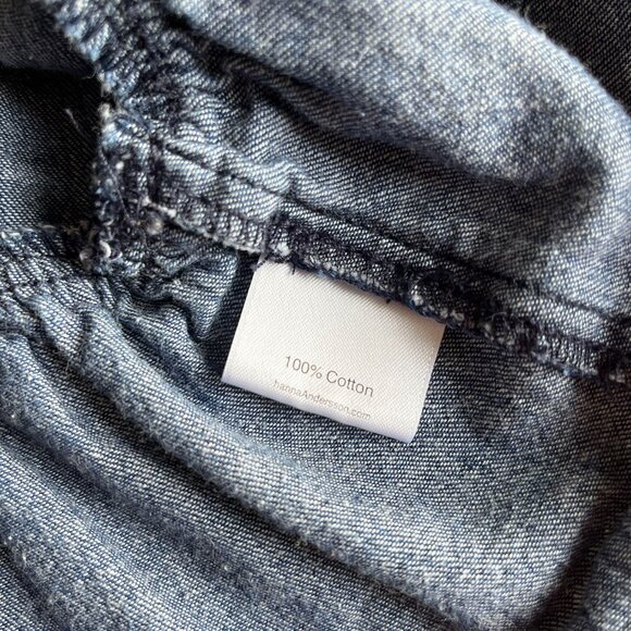 Hanna Andersson embroidered peplum top 130 - Picture 4 of 6